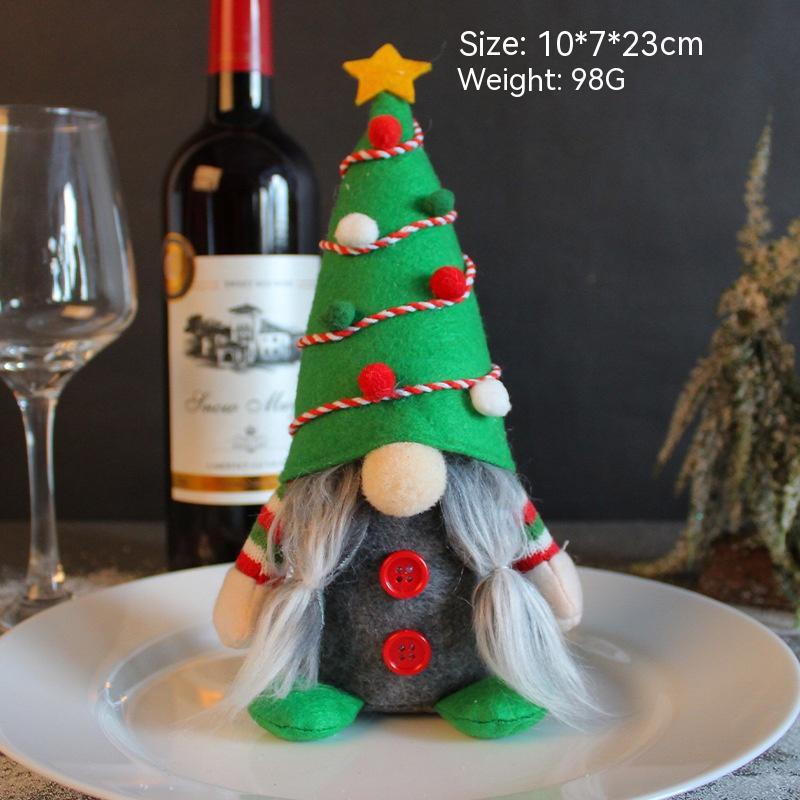 Christmas Tree Faceless Baby Doll Layout Props