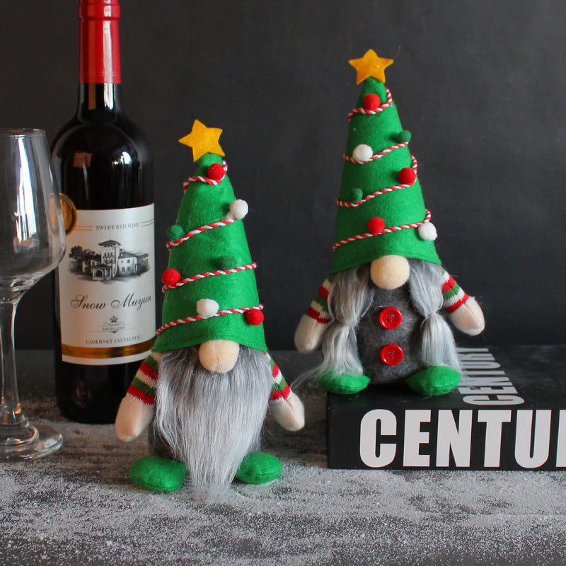 Christmas Tree Faceless Baby Doll Layout Props