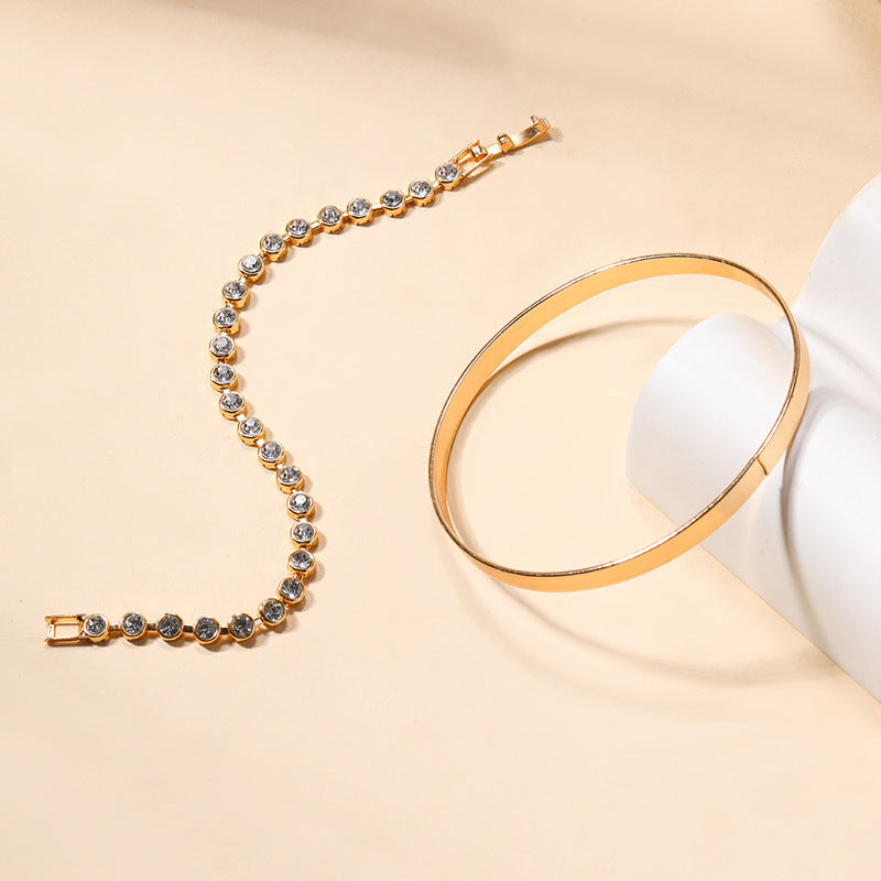 Vintage Jewelry Gold Diamond Bracelet